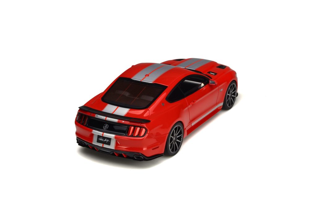 Horloge Publicitaire Ford Mustang Shelby - Voiture Miniature Blanche Rallye 20x30 Cm