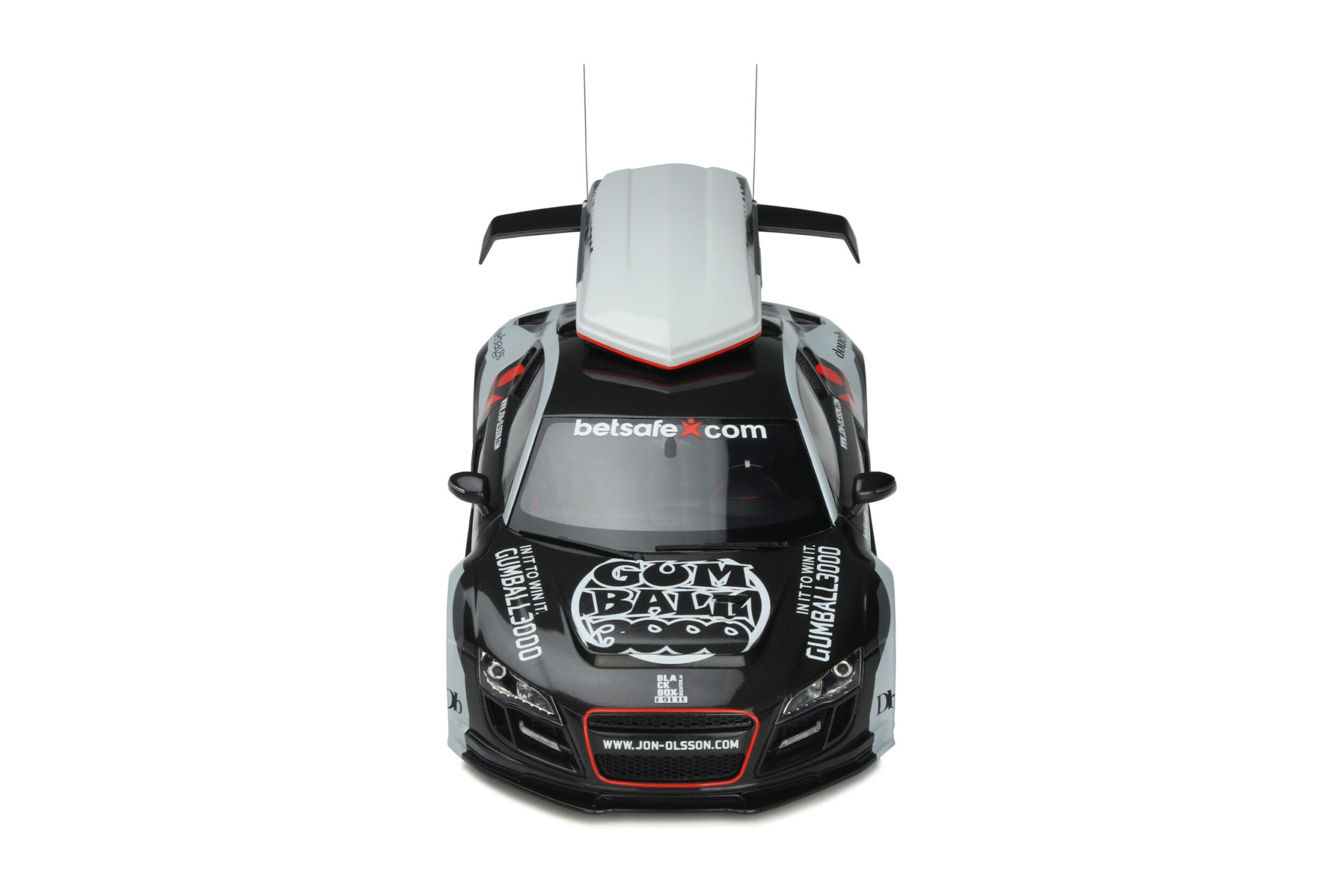 GT SPIRIT, AUDI R8 Body Kit Gumball 3000 2013 gris et noir, échelle 1