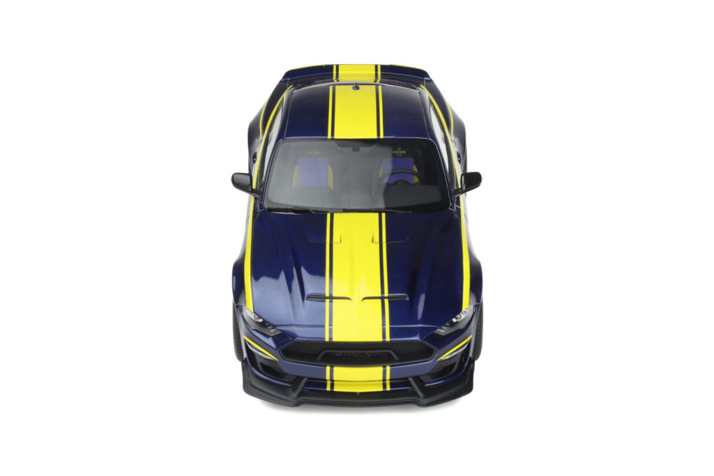 GT Spirit 1/18 Shelby Mustang Super Snake - GT871, Résine Bleu/jaune (occasion)